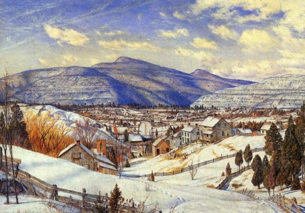 Charles Herbert Moore Winter Landscape, Valley Of The Catskills