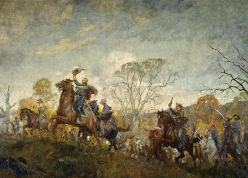 Charles Hoffbauer Autumn Mural