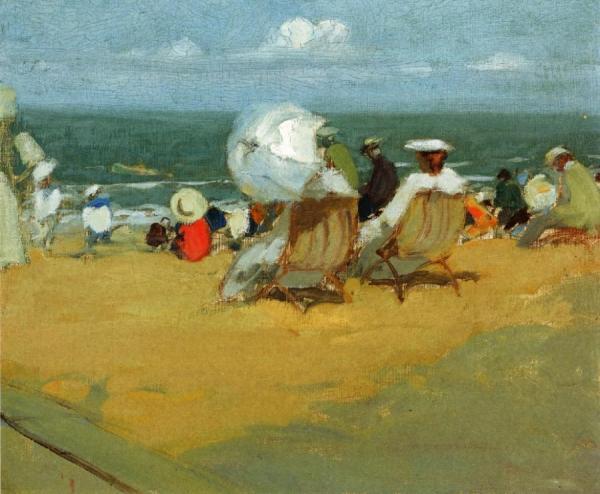 Study For "the Beach" by Charles Hoffbauer