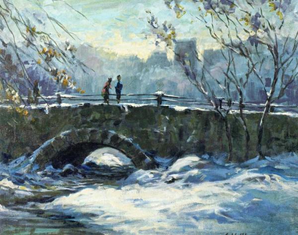 Charles Hoffbauer The Culvert, Bronxville