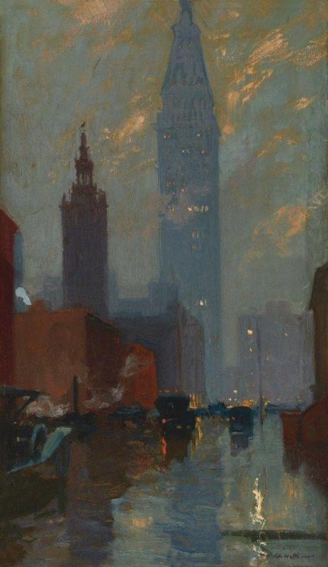 Metropolitan Tower, New York by Charles Hoffbauer