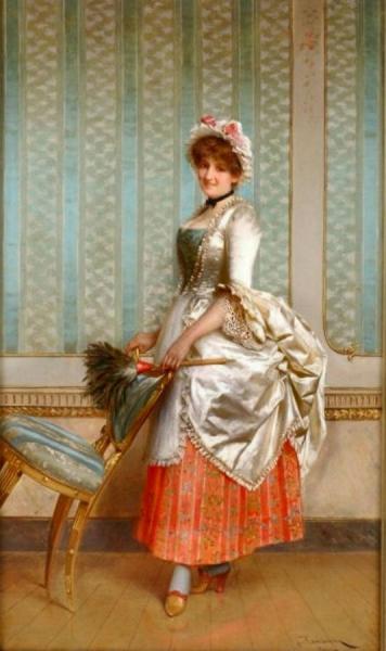 Elegantly-attired Servant by Charles Joseph Frederick Soulacroix