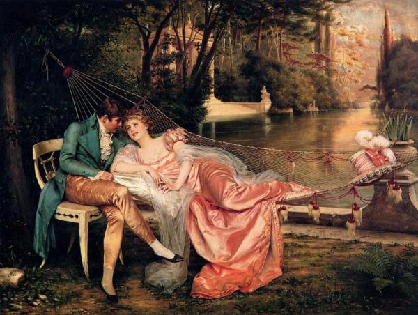 Flirtation by Charles Joseph Frederick Soulacroix