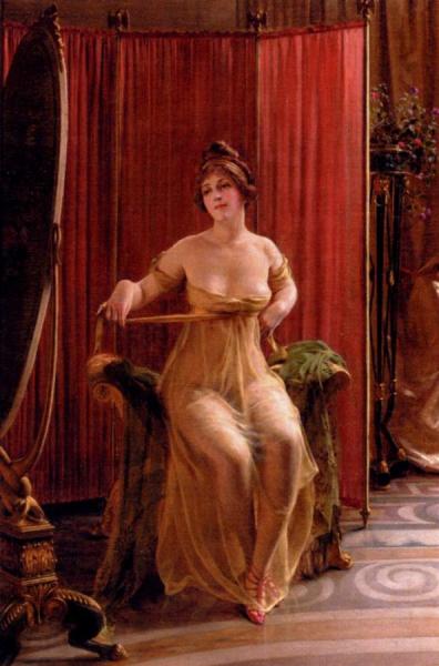 In The Dressing Room by Charles Joseph Frederick Soulacroix
