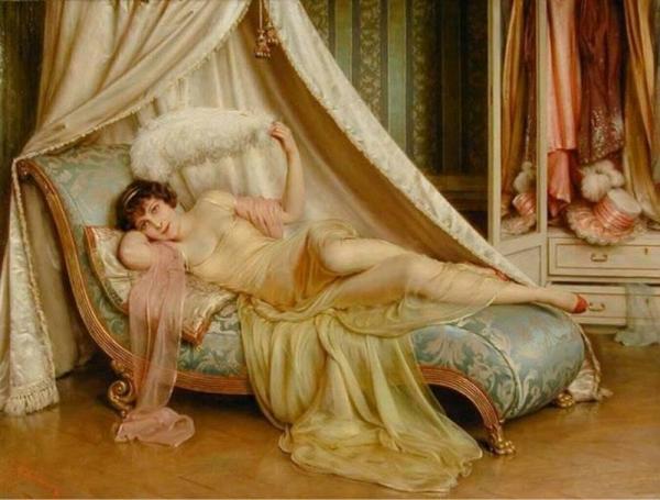 La Coquette by Charles Joseph Frederick Soulacroix Oil Painting Reproductions
