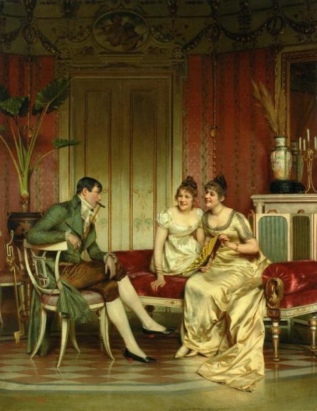 The Afternoon Visitor by Charles Joseph Frederick Soulacroix