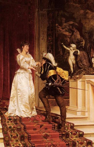 The Cavalier's Kiss by Charles Joseph Frederick Soulacroix