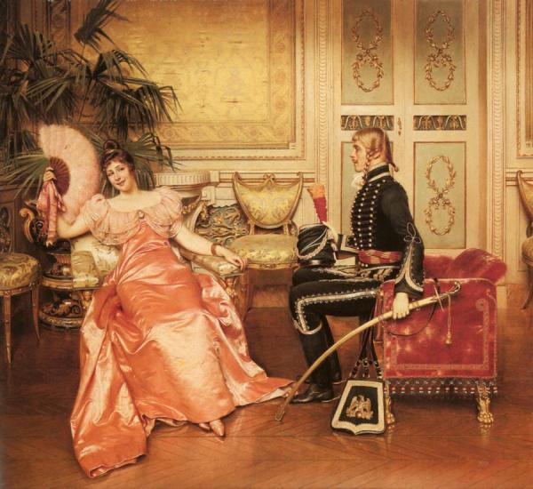 The Flirtation by Charles Joseph Frederick Soulacroix