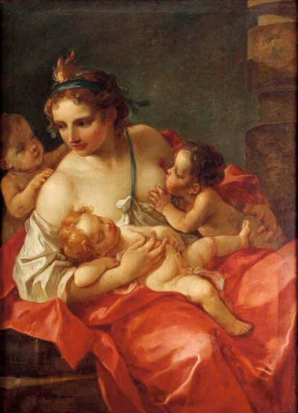 Charity by Charles-joseph Natoire Oil Painting Reproductions