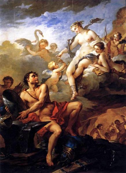 Venus Demanding Arms From Vulcan For Aeneas by Charles-joseph Natoire