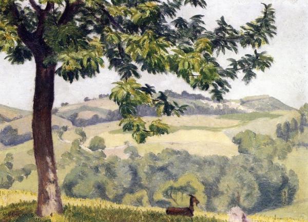 Landscape In The South Of France by Charles Lacoste