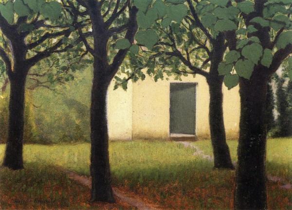 Small House In A Garden by Charles Lacoste
