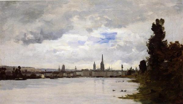 View Of Rouen by Charles Lapostolet