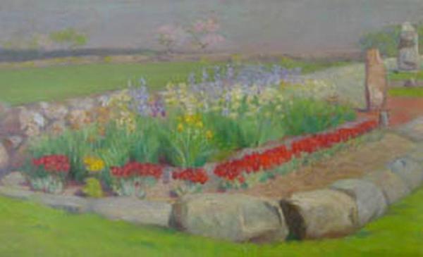 Poppies In The Garden by Charles Lewis Fox