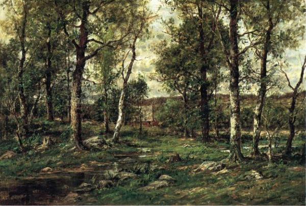 Landscape With Birch Trees, Scalp Level by Charles Linford