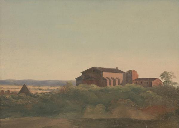 A View Of The Church Of S. Sabina And The Pyramid Of Cestius, Rome by Charles Lock Eastlake Oil Painting Reproductions
