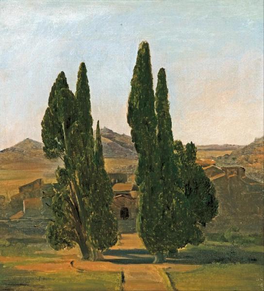 Charles Lock Eastlake Cypress Trees At The Villa D'este