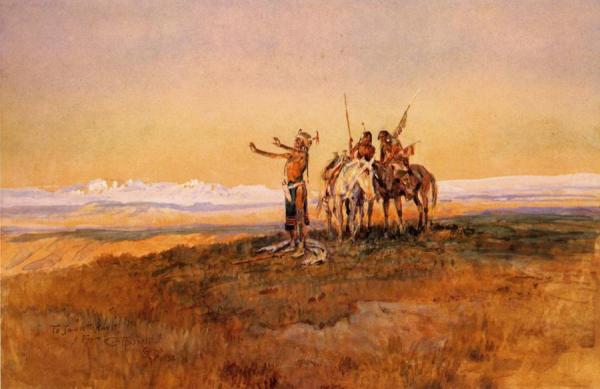 Invocation To The Sun by Charles Marion Russell