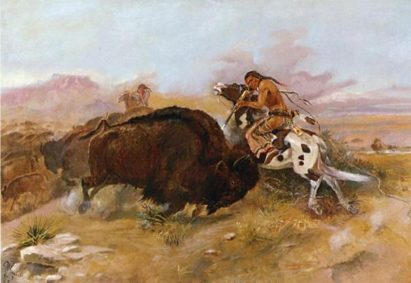 Meat For The Tribe by Charles Marion Russell