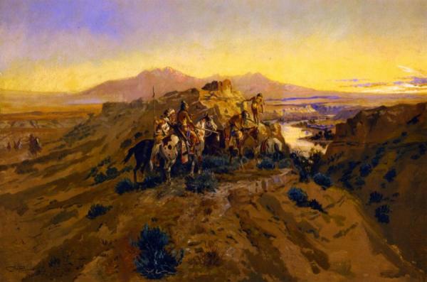 Planning The Attack by Charles Marion Russell