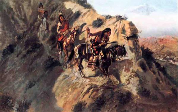 Scouting The Enemy by Charles Marion Russell