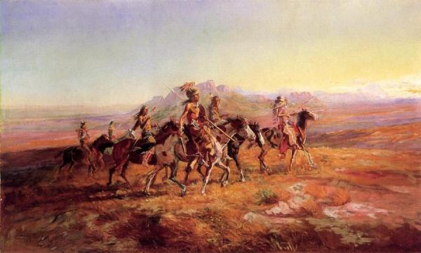 Sun River War Party by Charles Marion Russell