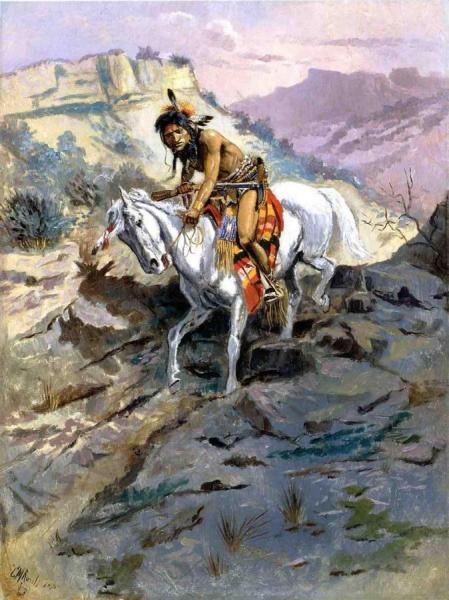 The Alert by Charles Marion Russell Oil Painting Reproductions