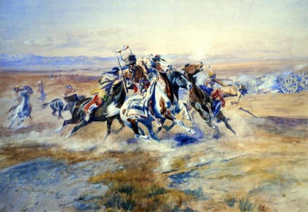 The Attack by Charles Marion Russell