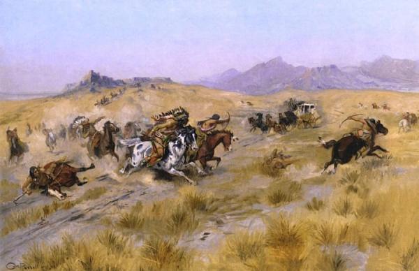 The Attack by Charles Marion Russell