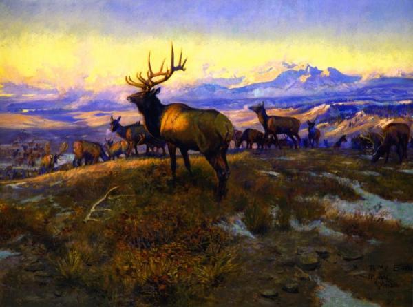 The Exalted Ruler by Charles Marion Russell Oil Painting Reproductions