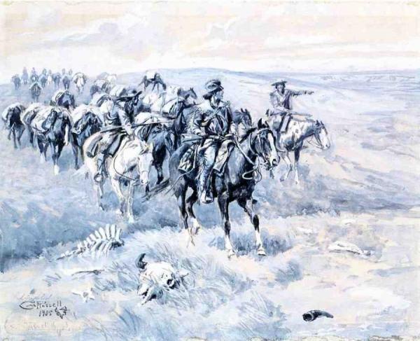 The First Trappers by Charles Marion Russell