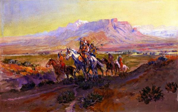 The Forked Trail by Charles Marion Russell