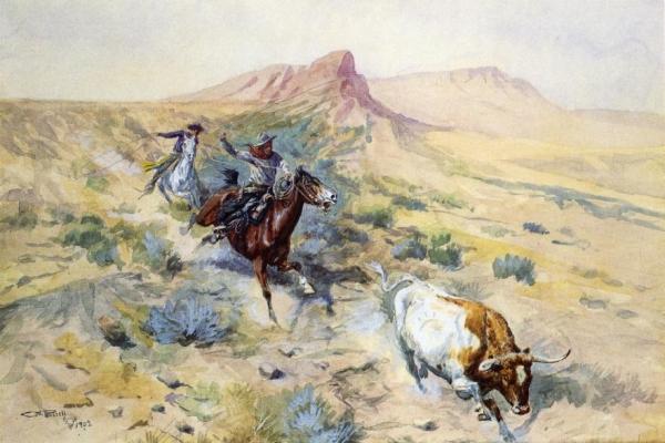 The Herd Quitter by Charles Marion Russell
