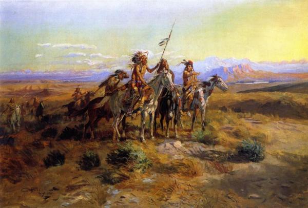 The Scouts by Charles Marion Russell Oil Painting Reproductions