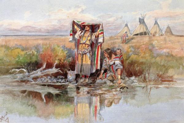 Water Girl by Charles Marion Russell