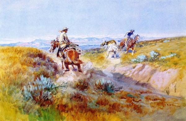 When Cows Were Wild by Charles Marion Russell