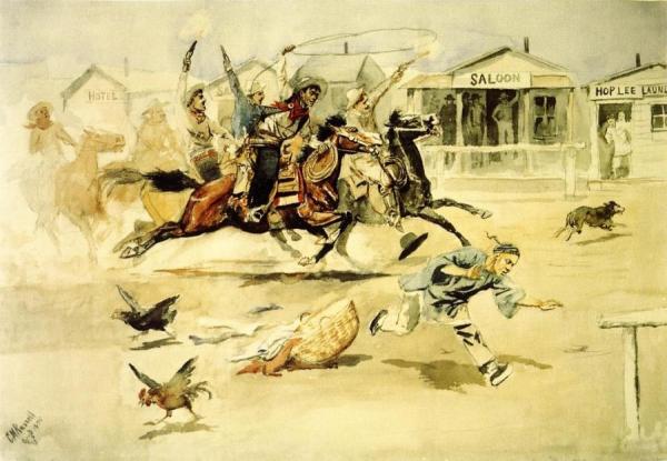 Whooping It Up by Charles Marion Russell