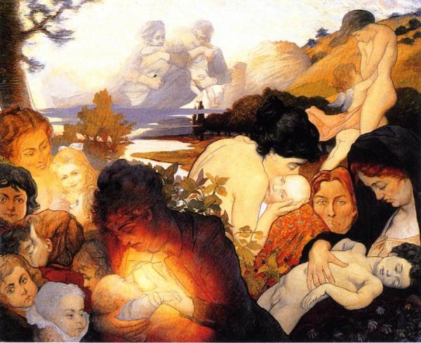 Maternity by Charles Maurin