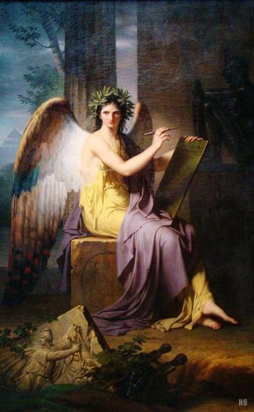 Clio - Muse Of History by Charles Meynier Oil Painting Reproductions