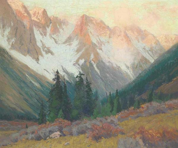 Continental Divide, Sunrise by Charles Partridge Adams