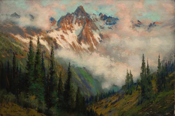 Mount Sneffels, San Juan Colorado by Charles Partridge Adams Oil Painting Reproductions