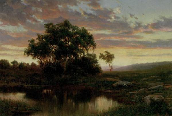 Twilight On The Pond by Charles Payne Sears