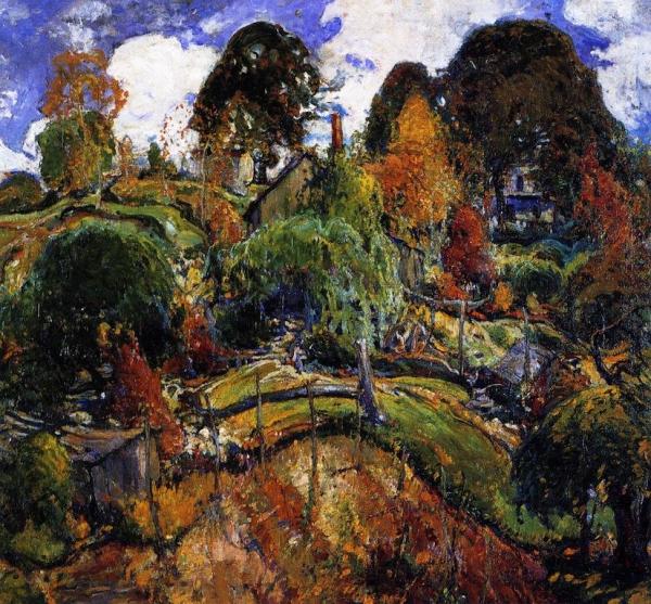 A Bit Of Silvermine, The Old Farmhouse by Charles Reiffel