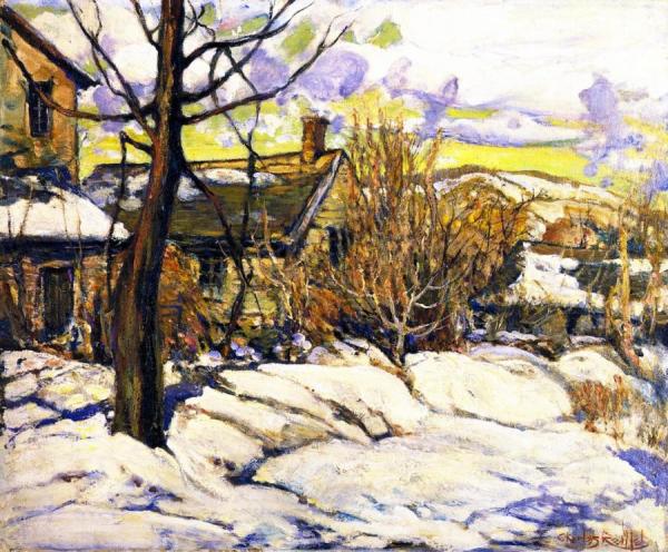 Silvermine Snow Scene by Charles Reiffel