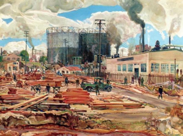 The Lumber Yard by Charles Reiffel