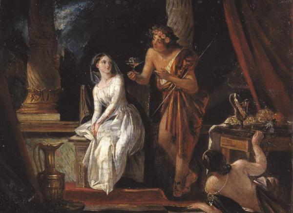 A Scene From Milton's 'comus' by Charles Robert Leslie