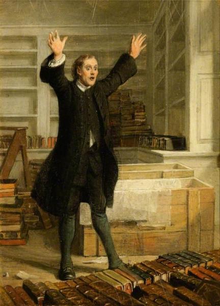 Dominie Sampson by Charles Robert Leslie Oil Painting Reproductions