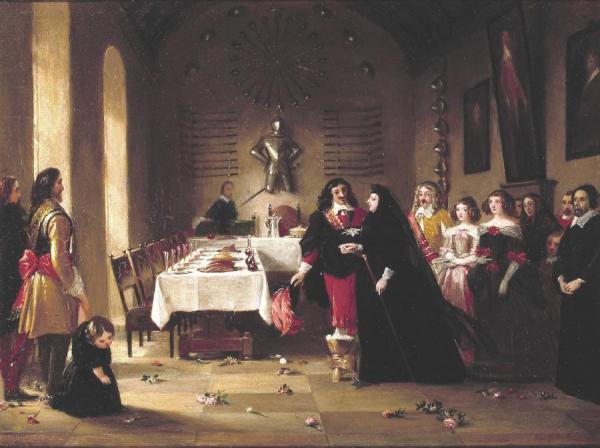 Sketch For 'charles Ii And Lady Bellenden' by Charles Robert Leslie