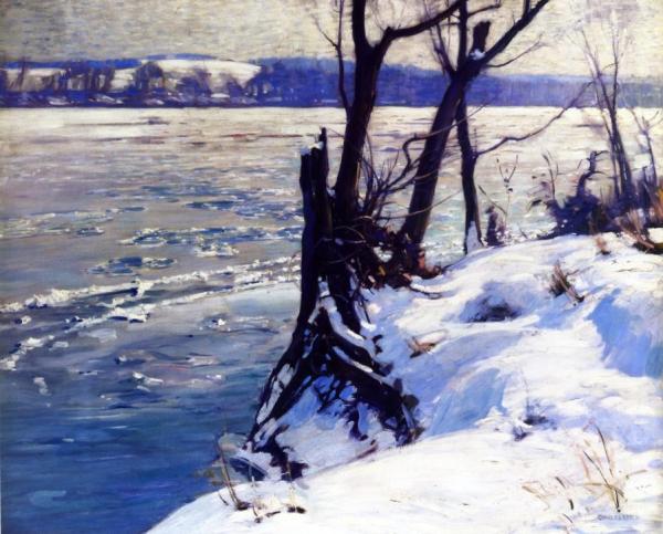 The Delaware: Winter Morning by Charles Rosen