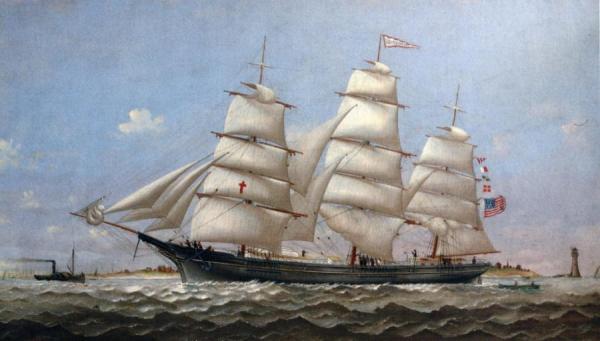 Ship Lucy G. Dow by Charles S. Raleigh